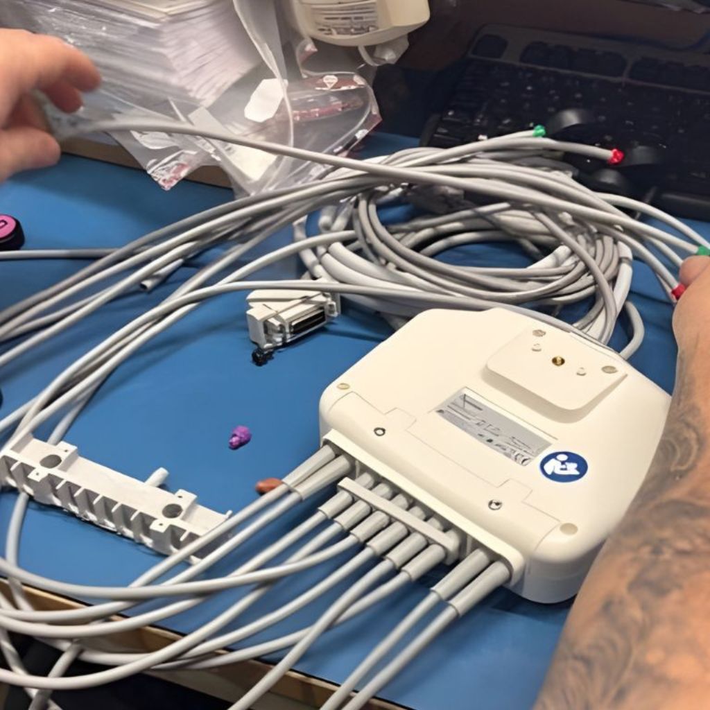 Montering av medicinteknik och avancerade plastdetaljer hos 7H Plast AB.